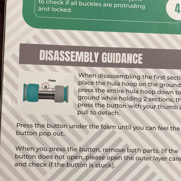 KS KOKSS Weighted Hula Hoop Fitness Hoops Core And Abs Work Out - Picture 7 of 7